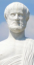 Statue of the Greek philosopher Aristotle in Olympiada - Stageira, Halkidiki, Macedonia, Greece at My Favourite Planet