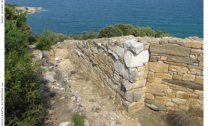 Part of the eastern section of Stageira's long south wall, Halkidiki, Macedonia, Greece at My Favourite Planet Part of the eastern section of Stageira's long south wall, Halkidiki, Macedonia, Greece at My Favourite Planet
