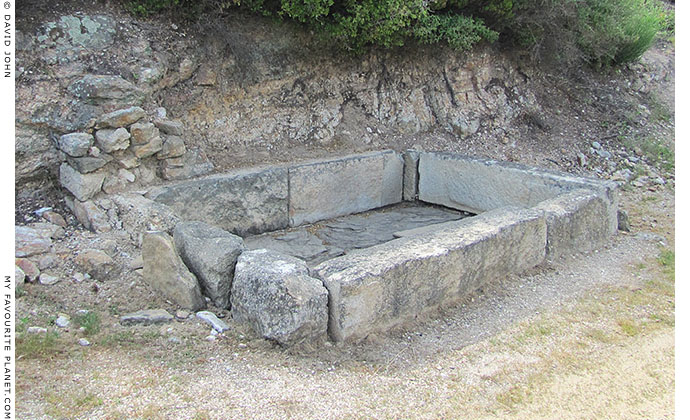 Water tank opposite the Agora of Ancient Stageira, Halkidiki, Macedonia, Greece at My Favourite Planet