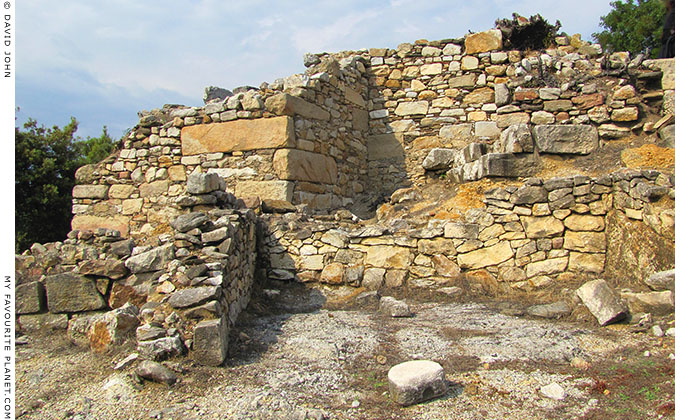 The south side of the Byzantine fort on the North Hill of Stageira, Halkidiki, Macedonia, Greece at My Favourite Planet