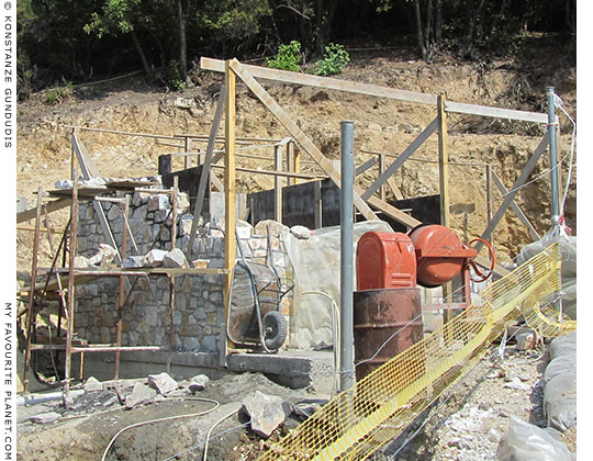 Building site at Stageira archaeological site, Halkidiki, Macedonia, Greece at My Favourite Planet