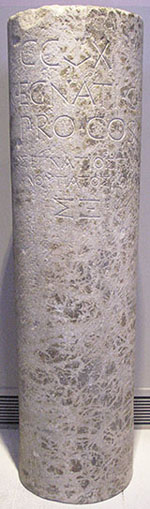 Milestone of the Via Egnatia Milestone of the Via Egnatia