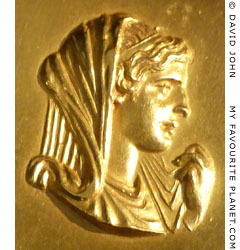 Olympias medal in Thessaloniki Archaeological Museum Olympias medal in Thessaloniki Archaeological Museum