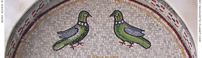 A mosaic of doves at the monument to Saint Paul the Apostle in Veria, Macedonia, Greece at My Favourite Planet