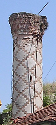The minaret of the Orta Camii, Veria, Macedonia, Greece