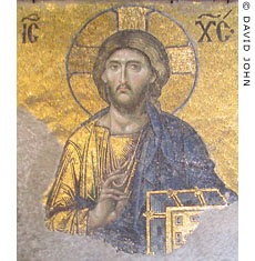 Mosaic of Christ Pantocrator in the Hagia Sofia, Istanbul at My Favourite Planet