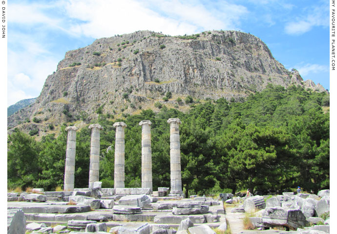 The temple of Athena Polias and the acropolis of Priene, Turkey at My Favourite Planet
