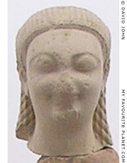 The head of the smaller kouros in the Samos Archaeological Museum, Greece at My Favourite Planet