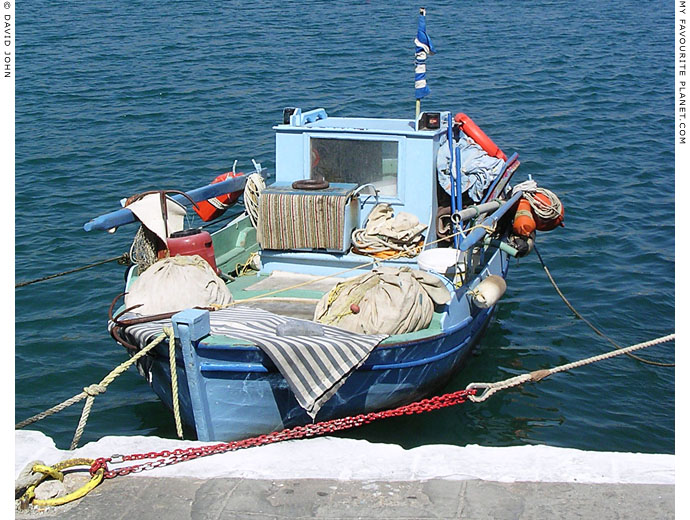 Fishing boat, Samos island, Greece at My Favourite Planet