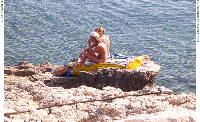 On the rocks, Pythagorio Bay, Samos, Greece at My Favourite Planet