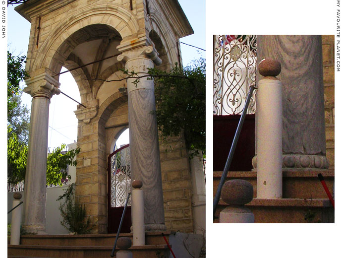 The porch of the belltower in Chora village, Samos, Greece at My Favourite Planet