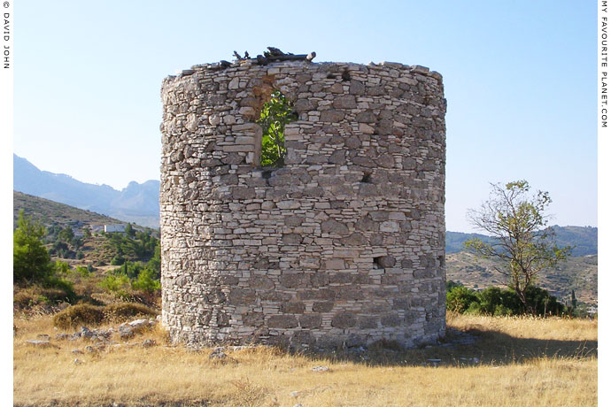 An old windmill in Chora, Samos, Greece at My Favourite Planet
