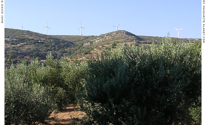 A windpark northeast of Pythagorio, Samos, Greece at My Favourite Planet A windpark northeast of Pythagorio, Samos, Greece at My Favourite Planet