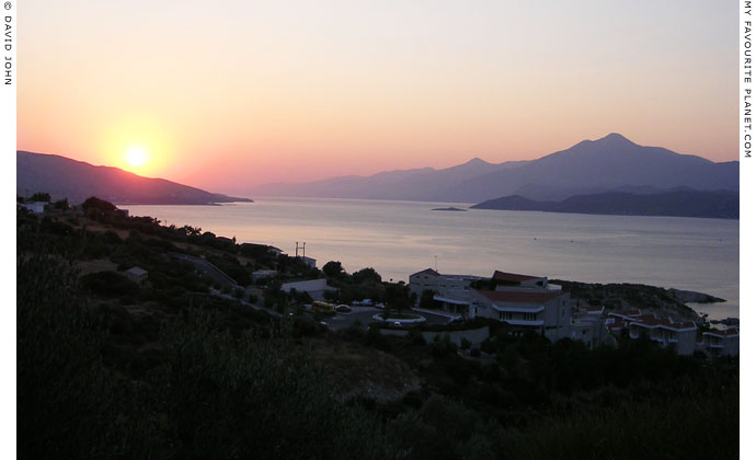 Sunrise on the Samos Strait and the Dilek Peninsula at My Favourite Planet