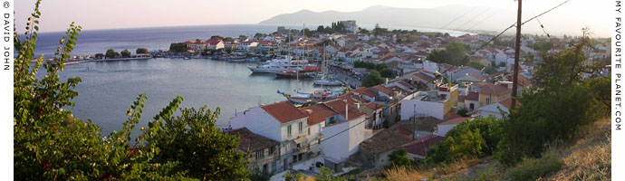 Panoramic view over the harbour of Pythagorio, on the southeast coast of Samos, Northern Aegean islands, Greece at My Favourite Planet