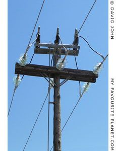 Electricity supply cables in Pythagorio, Samos, Greece at My Favourite Planet