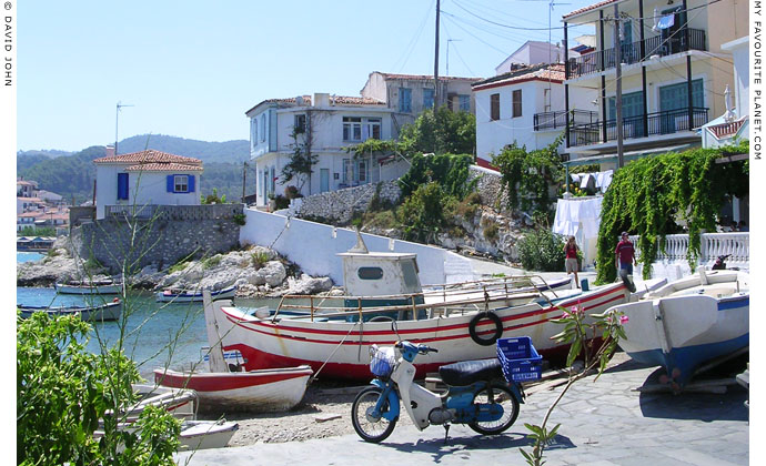 The fishing harbour of Kokkari, Samos, Greece at My Favourite Planet