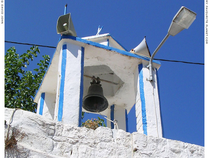 Chapel bell tower in Pythagorio, Samos, Greece at My Favourite Planet Chapel bell tower in Pythagorio, Samos, Greece at My Favourite Planet