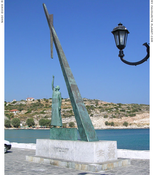 The Pythagoras monument, Pythagorio, Samos, Greece at My Favourite Planet
