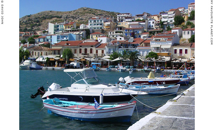 Fishing boats and private vessels in the harbour of Pythagorio, Samos, Greece at My Favourite Planet Fishing boats and private vessels in the harbour of Pythagorio, Samos, Greece at My Favourite Planet