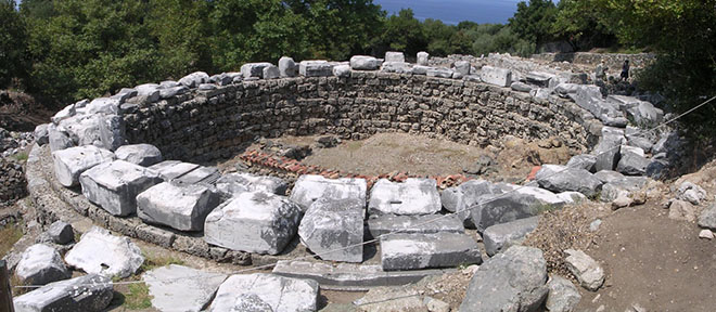 The Arsinoe Rotonda in the Sanctuary of the Great Gods, Samothraki, Greece at My Favourite Planet