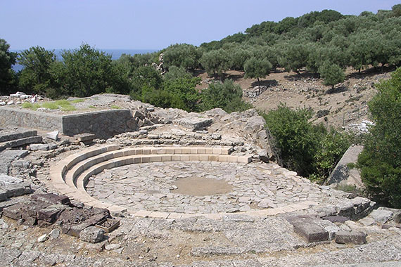 The sacred circle of the Sanctuary of the Great Gods, Samothraki island, Greece at My Favourite Planet