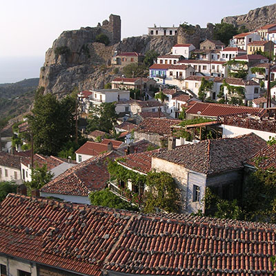 Late afternoon in Chora village, Samothraki, Greece at My Favourite Planet Late afternoon in Chora village, Samothraki, Greece at My Favourite Planet