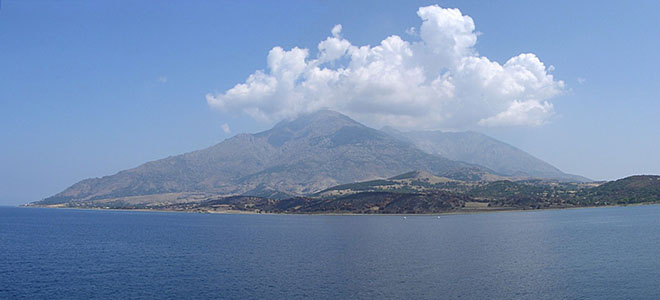 The 1611 metre high Mount Fengari, Samothraki island, Greece at My Favourite Planet
