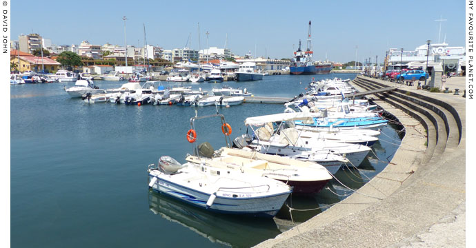 Fishing boats and private vessels in the fishing harbour of Alexandroupoli, Thrace, Greece at My Favourite Planet