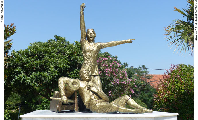 Monument to Domna and Hadji Antonis Vizvizi in Alexandroupoli, Thrace, Greece at My Favourite Planet Monument to Domna and Hadji Antonis Vizvizi in Alexandroupoli, Thrace, Greece at My Favourite Planet