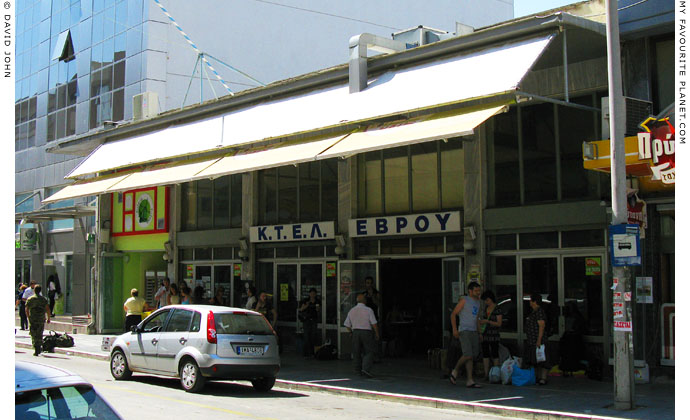 The KTEL Evrou inter-city bus station in Alexandroupoli, Thrace, Greece at My Favourite Planet