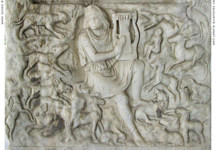 A relief of the Thracian bard Orpheus at My Favourite Planet