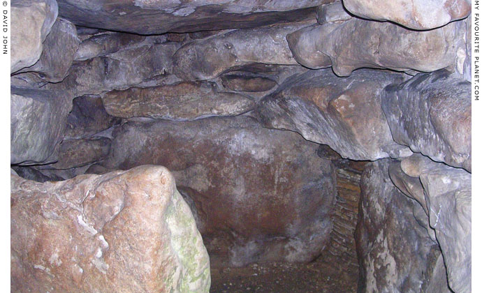 The interior of West Kennet Long Barrow, Avebury, Wiltshire at My Favourite Planet