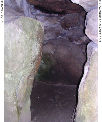 The interior of West Kennet Long Barrow, Avebury, Wiltshire at My Favourite Planet