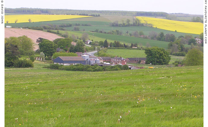 The houses of West Kennet from Waden Hill, Wiltshire at My Favourite Planet