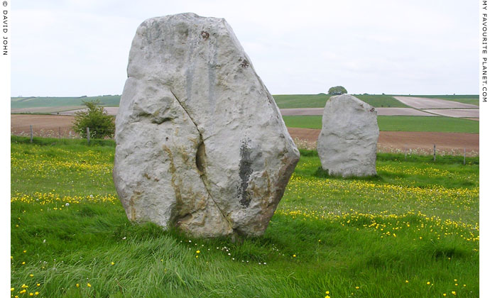 A pair of sarsen stones on West Kennet Avenue, Wiltshire at My Favourite Planet A pair of sarsen stones on West Kennet Avenue, Wiltshire at My Favourite Planet