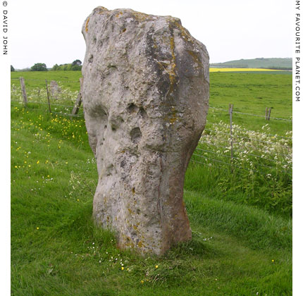 Standing stone along West Kennet Avenue, Wiltshire at My Favourite Planet Standing stone along West Kennet Avenue, Wiltshire at My Favourite Planet