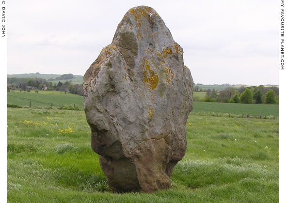 Standing stone along West Kennet Avenue, Wiltshire at My Favourite Planet Standing stone along West Kennet Avenue, Wiltshire at My Favourite Planet