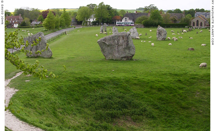 The southern entrance to Avebury Henge, Wiltshire at My Favourite Planet