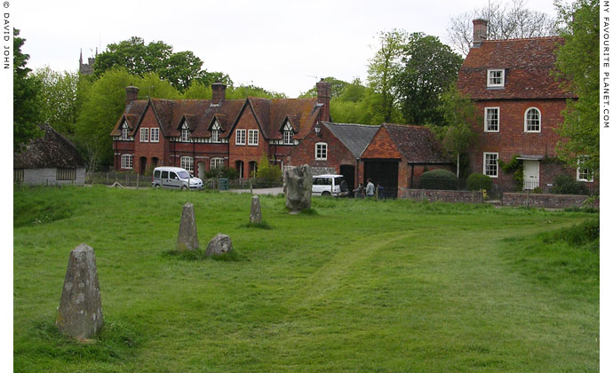 Avebury village houses at the western edge of Avebury Henge at My Favourite Planet