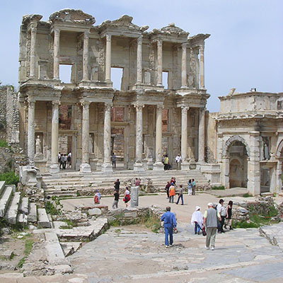 the Library of Celsus, Ephesus Turkey at My Favourite Planet
