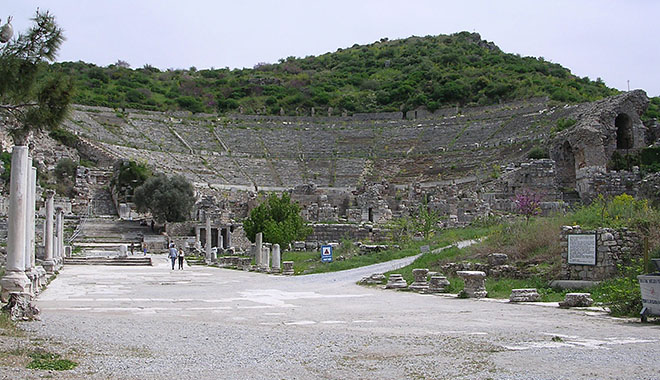 The Great Theatre of Ephesus from the Arcadian Way at My Favourite Planet