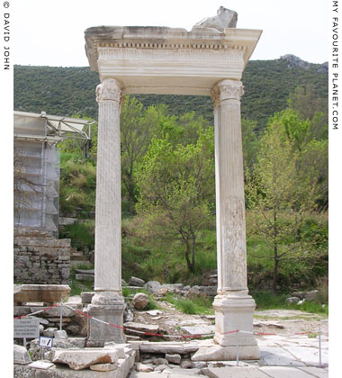 Hadrian's Gate, at the lower end of Kuretes Street, Ephesus at My Favourite Planet