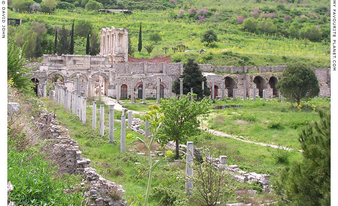 The east side of the Lower (Commercial) Agora, Ephesus, Turkey at My Favourite Planet