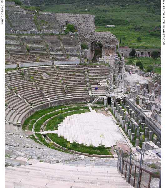 The orchestra and skene of the Great Theatre, Ephesus at My Favourite Planet