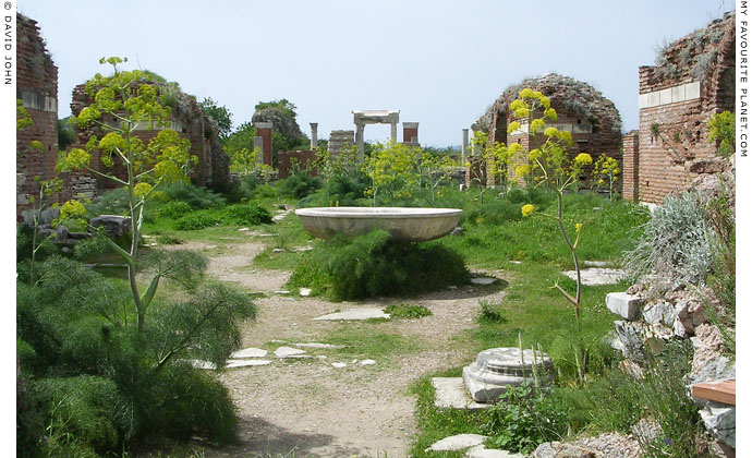 Enormous baptismal font in the Aghia Maria (Church of the Virgin), Ephesus, Turkey at My Favourite Planet