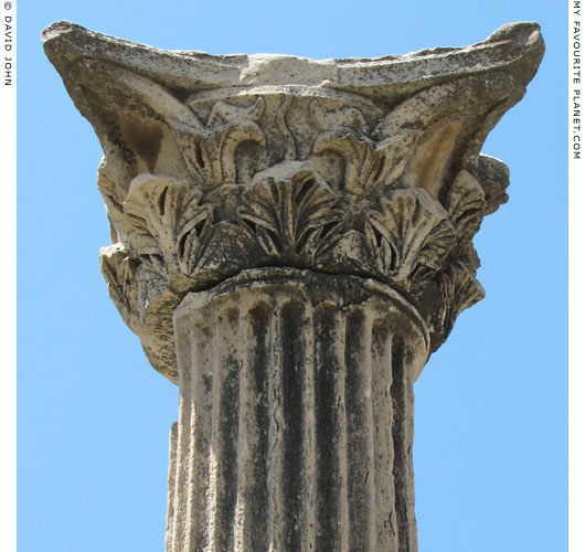 A column in the Aghia Maria Church, Ephesus at My Favourite Planet