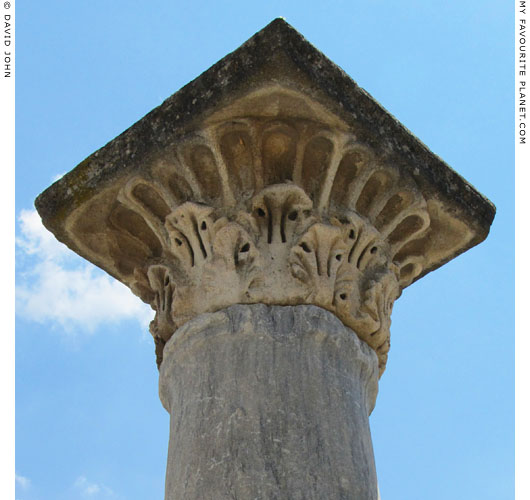 An Aeolic column capital in the Aghia Maria Church, Ephesus at My Favourite Planet