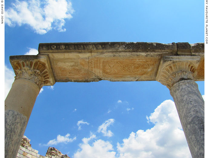 Part of the architrave in the apse of the Aghia Maria Church, Ephesus at My Favourite Planet