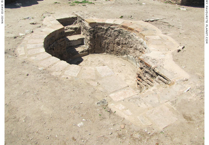 The baptismal pool in the baptistry of the Aghia Maria Church, Ephesus at My Favourite Planet